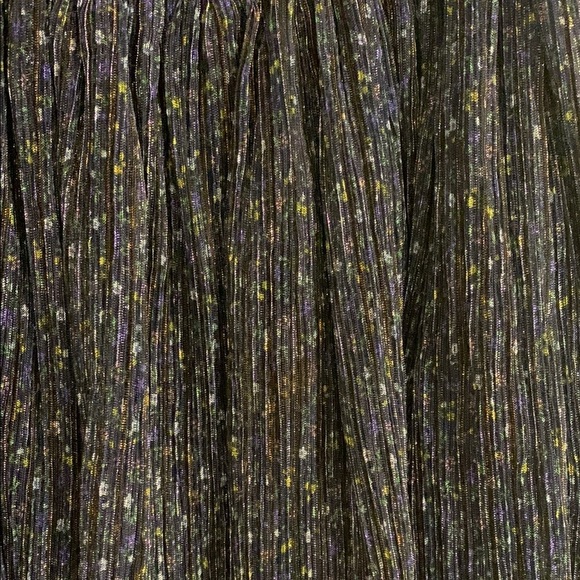 Zara Stylish Blue Pleated Skirt size 9 - Picture 2 of 3